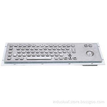 Custom Industrial Metal Keyboard With Trackball , USB or PS